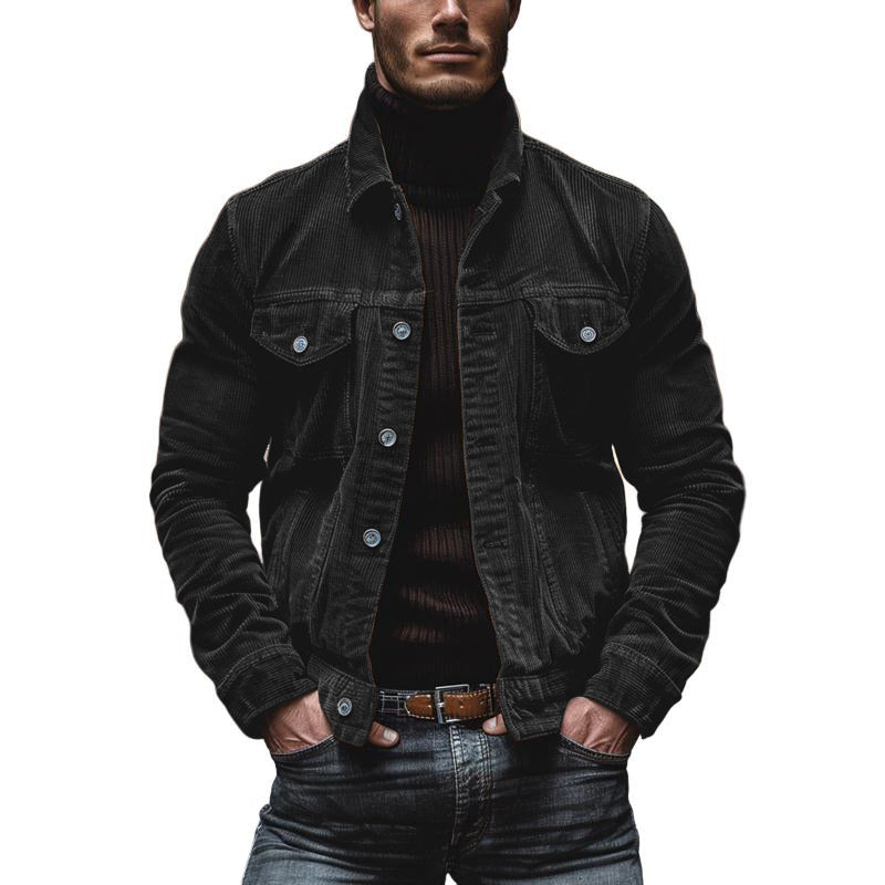 Bryn Chaqueta de Pana para Hombre – Chaqueta Workwear Retro Casual Chic