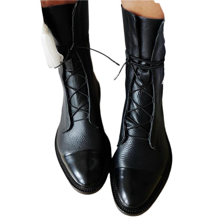 Zuriel Bottines en cuir pour femme – Bottines élégantes à talon confortable chic