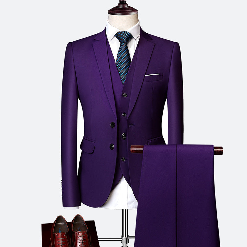 Adrián Traje para Hombre de 3 Piezas – Slim Fit Elegante y Transpirable para Bodas