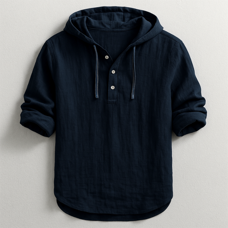Marc Camisa con Capucha para Hombre – Shirt Casual Chic Algodón Moderno