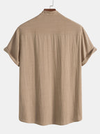 Richard Ensemble d'été pour homme – Ensemble élégant chemise et pantalon en lin