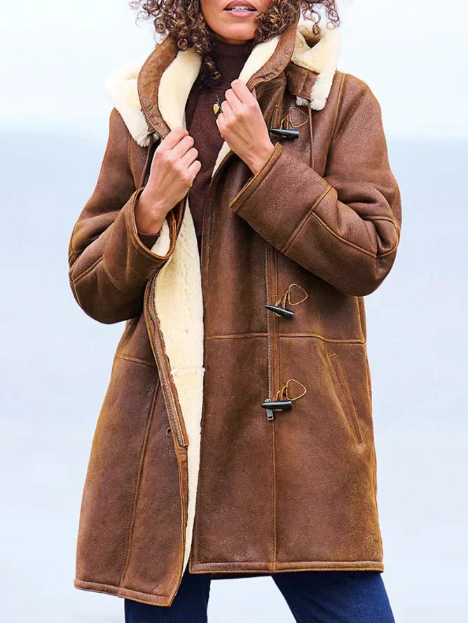Leia Manteau à capuche pour femme – Veste d'hiver chaude et décontractée