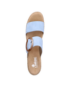 Claire Zuecos de Cuña para Mujer – Mules Slip-On de Piel Sintética con Plantilla Acolchada