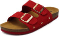Willow Mules Corcho Donna – Camoscio Morbido, Fibbia Regolabile e Punta Aperta
