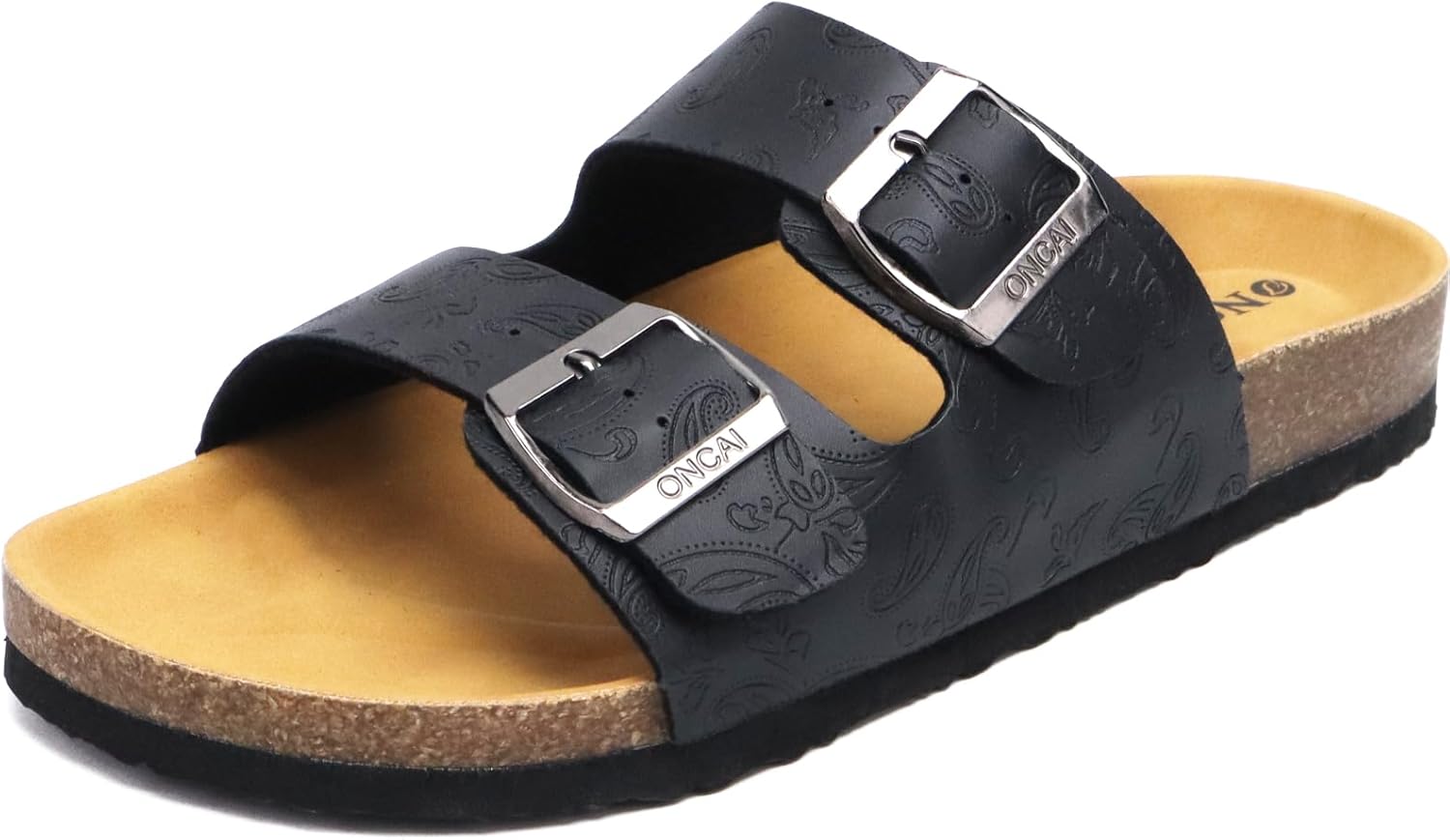 Mules Willow en liège pour femme – Daim doux, boucle ajustable et bout ouvert