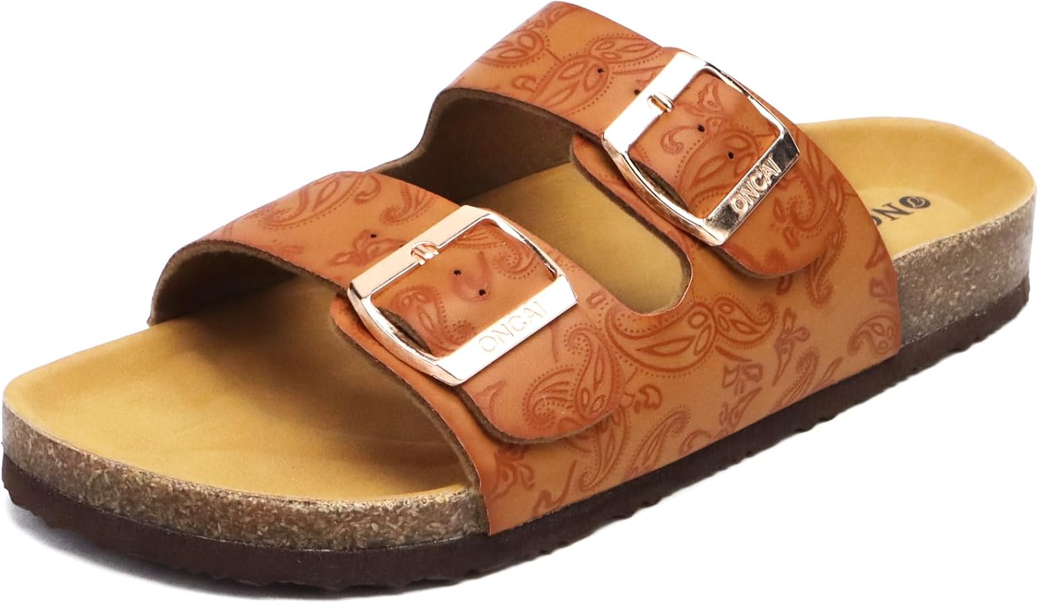 Mules Willow en liège pour femme – Daim doux, boucle ajustable et bout ouvert