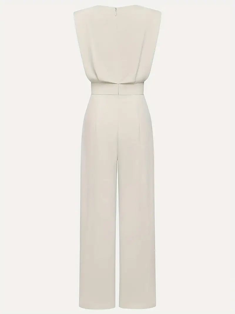 Mira Combinaison Élégante pour Femme – Jumpsuit à Jambe Droite et Taille Haute Chic