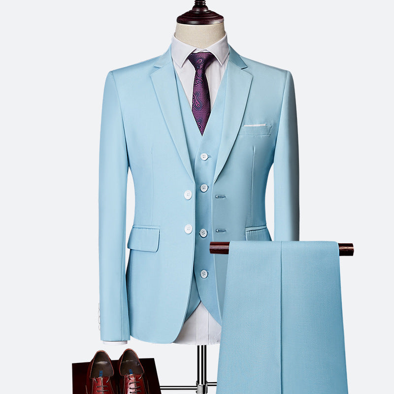 Adrián Traje para Hombre de 3 Piezas – Slim Fit Elegante y Transpirable para Bodas