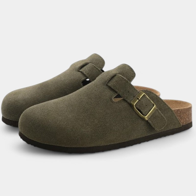 Marlowe Zuecos Mujer – Hebilla Ajustable, Diseño Slip-On y Comodidad Diaria
