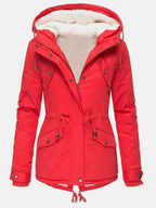 Claire Veste d'Hiver pour Femme – Manteau Imperméable Élégant avec Capuche