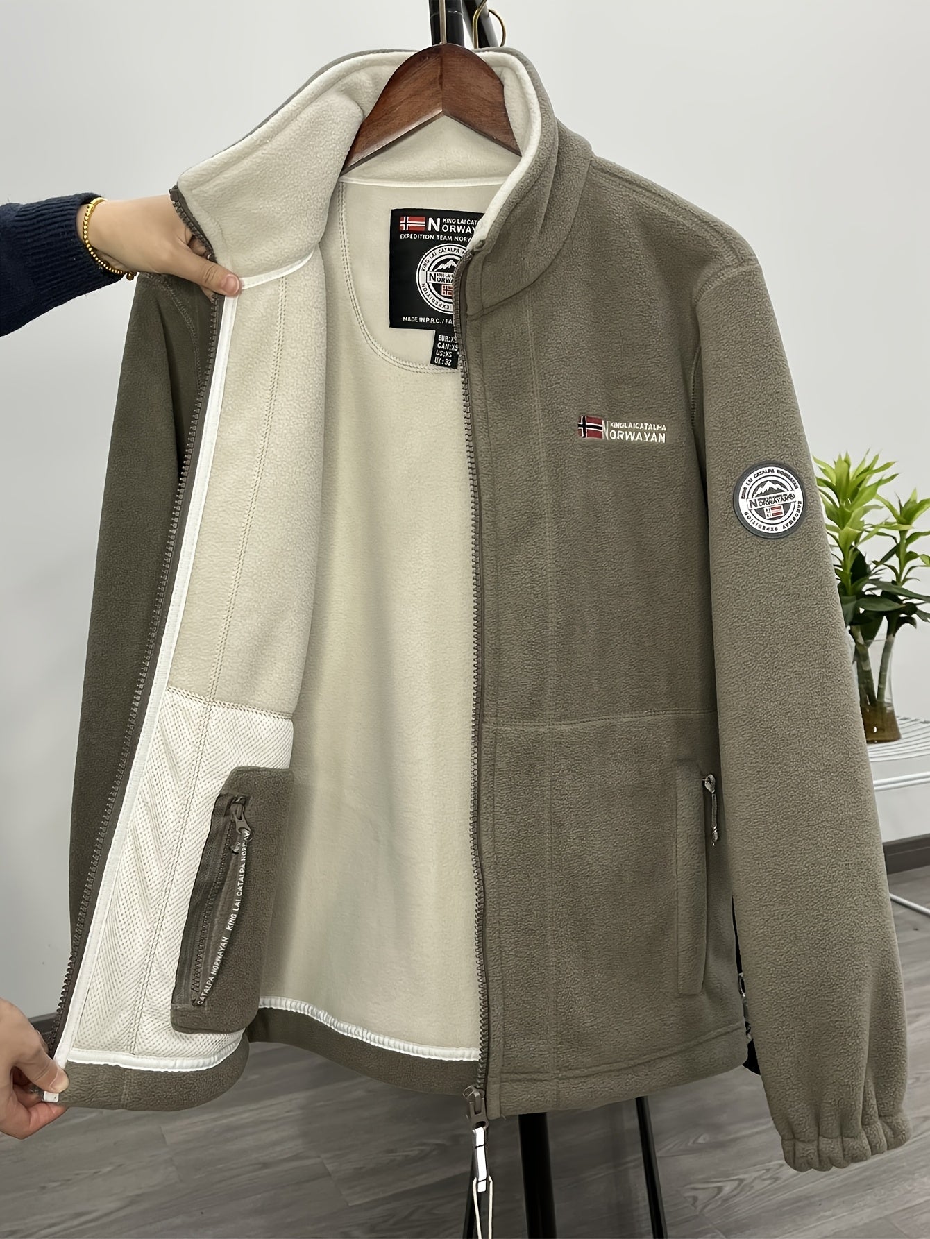 James Chaqueta Polar para Hombre – Forro Outdoor Térmico y Transpirable