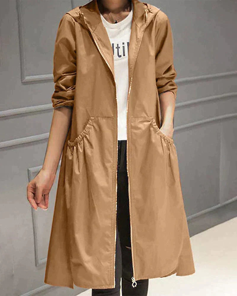 Millie Gabardina Impermeable para Mujer – Abrigo Largo Elegante y Transpirable
