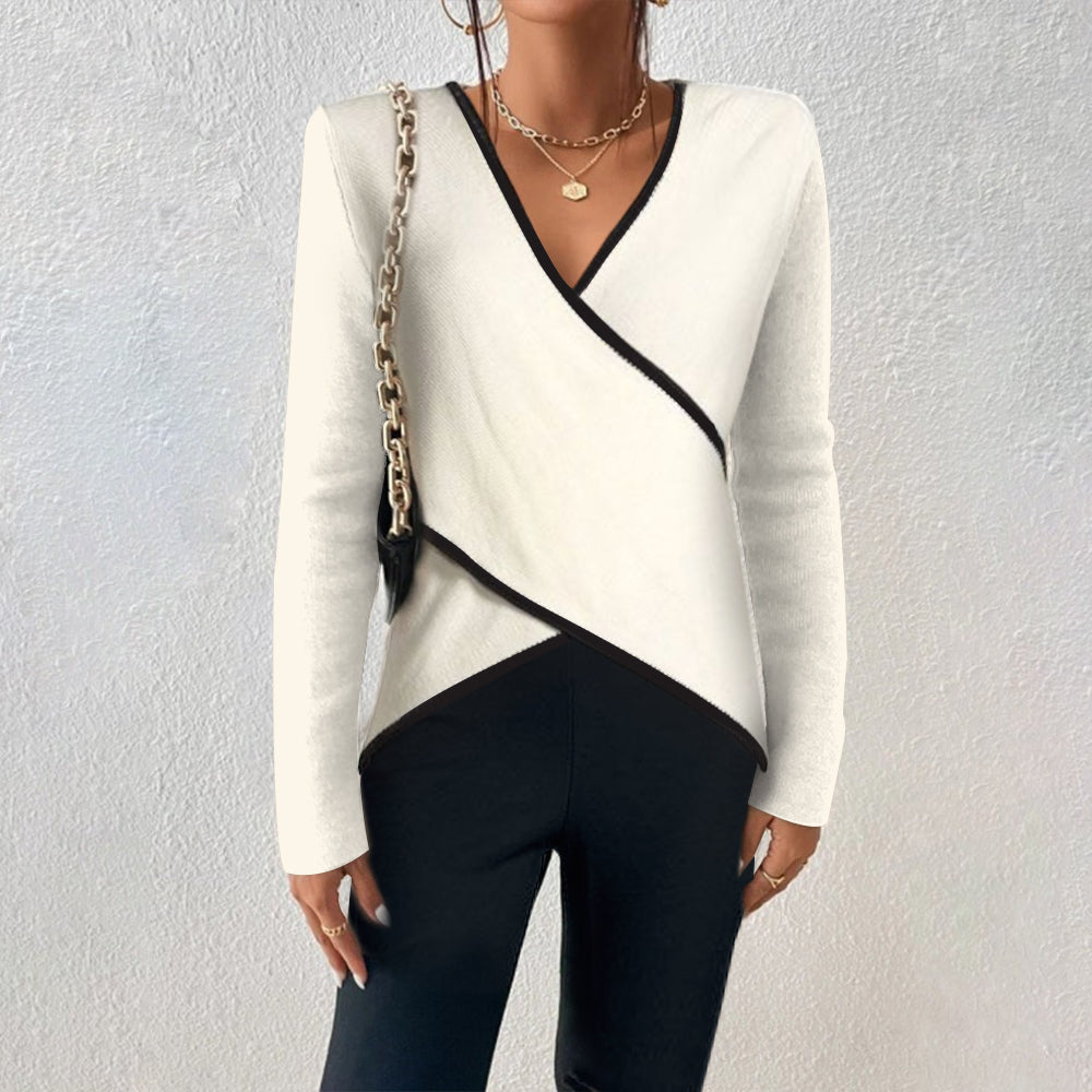 Naya Maglione a V da Donna – Maglione Elegante Morbido e Senza Tempo