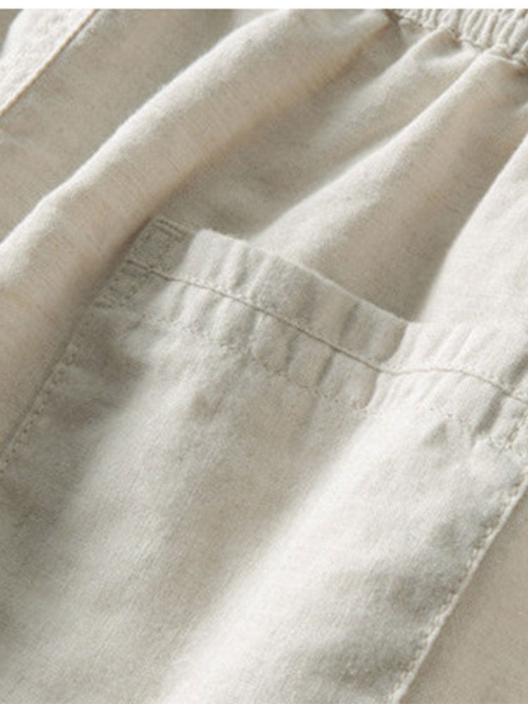 Richard Ensemble d'été pour homme – Ensemble élégant chemise et pantalon en lin