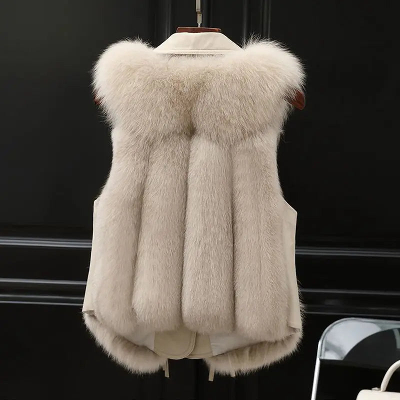 Dilara Chaleco de Pelo Sintético para Mujer – Chaleco Elegante Oversize Chic