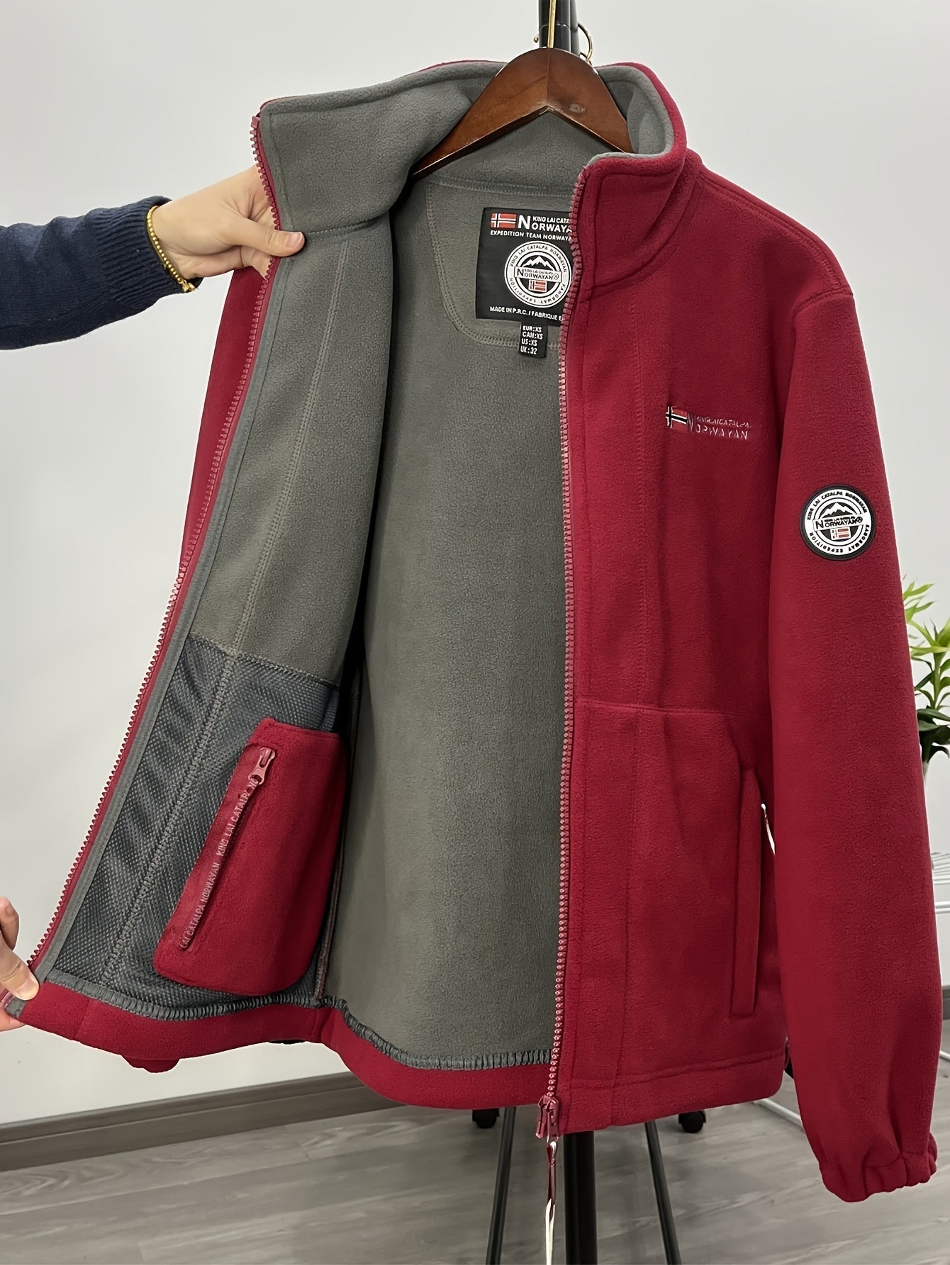 James Veste polaire pour homme – Doublure thermique outdoor et respirante