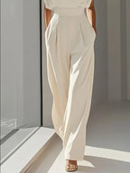Mira Combinaison Élégante pour Femme – Jumpsuit à Jambe Droite et Taille Haute Chic