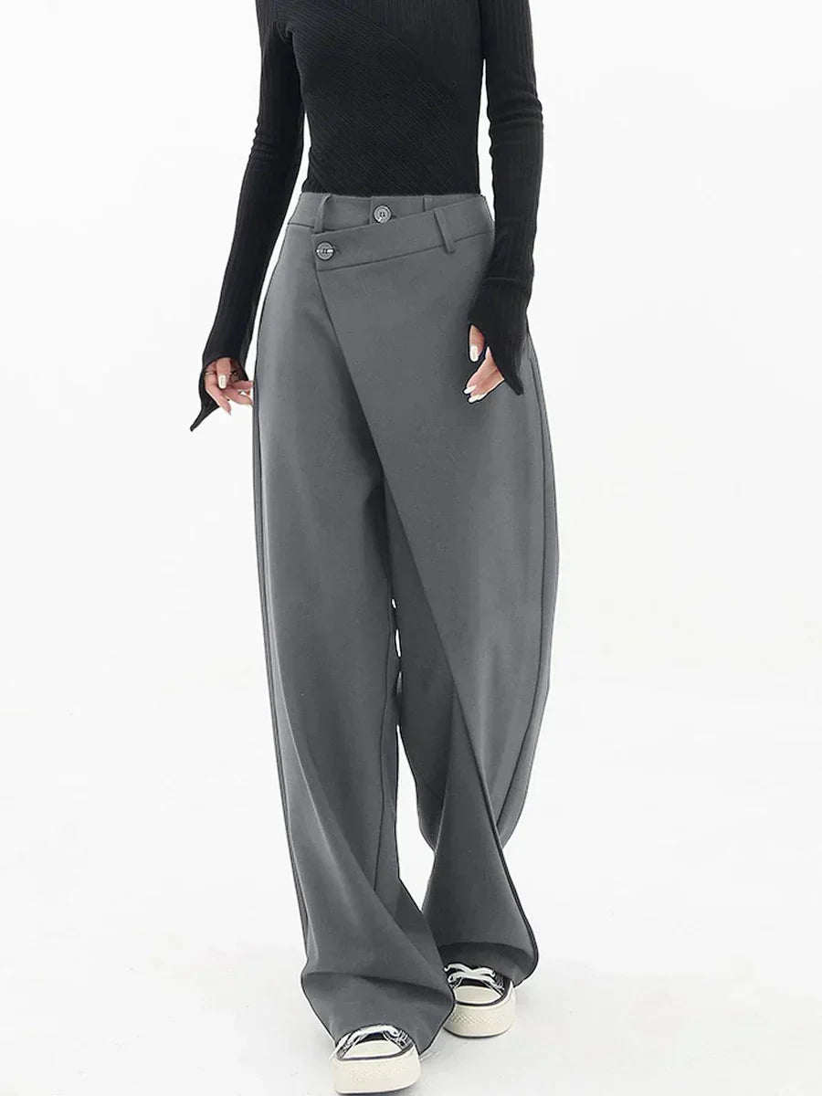 Emma Pantaloni Oversize da Donna – Pantaloni Baggy Casual Chic Fluidi