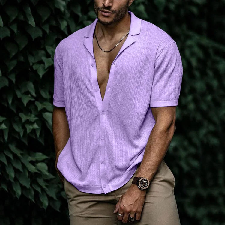 Leandro Camisa de Lino para Hombre – Camisa Verano Casual Elegante