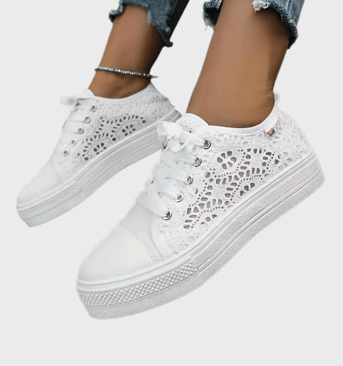 Alena Zapatillas Blancas para Mujer – Sneakers Casual Cómodas Minimalistas