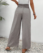 Sophia Pantaloni da Donna – Pantaloni Palazzo a Vita Alta con Gamba Larga Eleganti