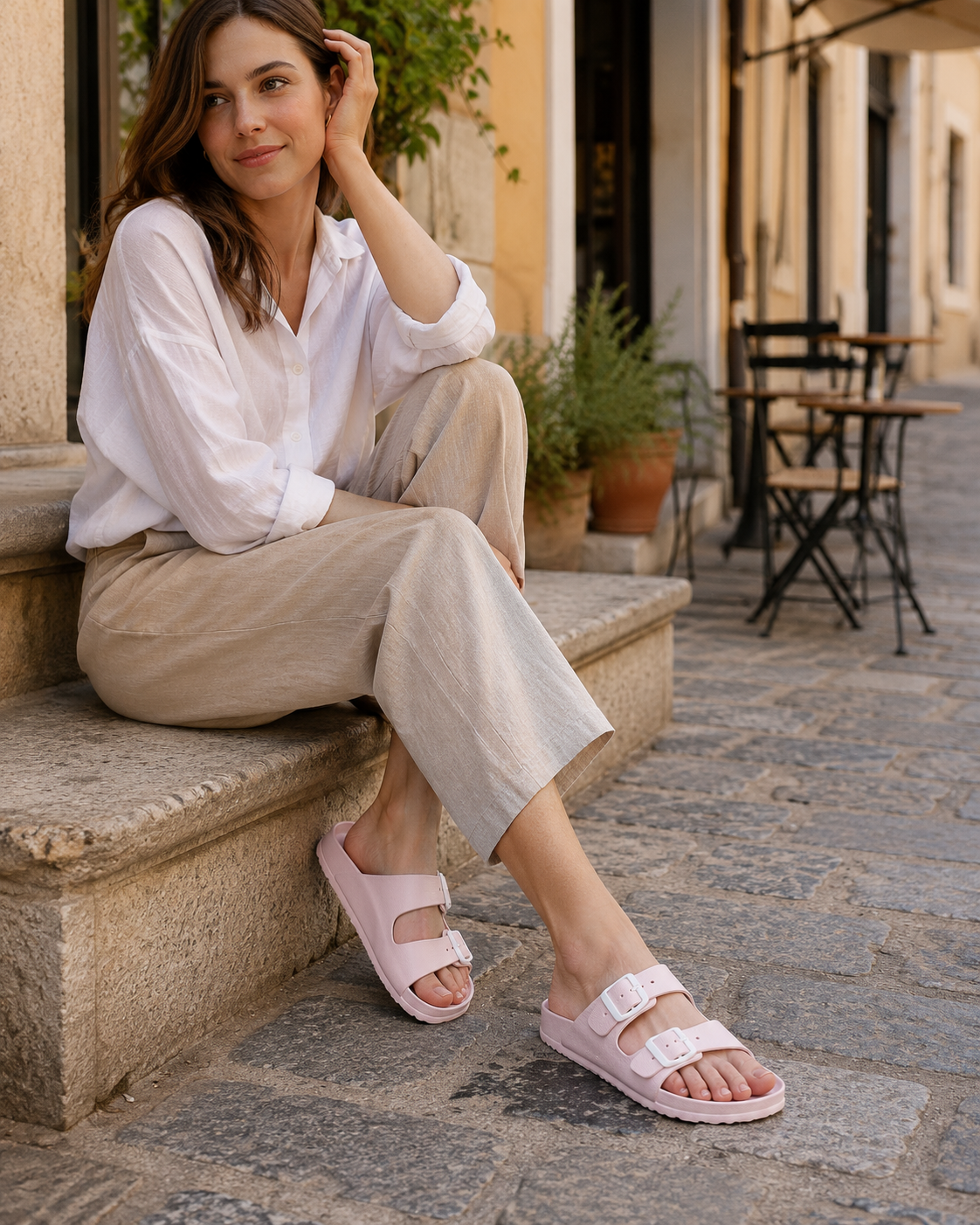 Bella Sandalias Mujer EVA – Flip Flops Ligeras, Antideslizantes y Ajustables