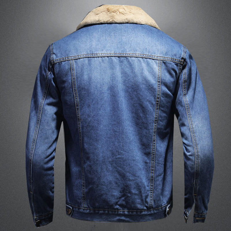 Jackson Veste en Jean pour Homme – Blouson Denim Doublé Décontracté et Moderne