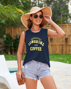 Zoey Top Mujer – Camiseta Sin Mangas con Estampado Gráfico y Corte Túnica