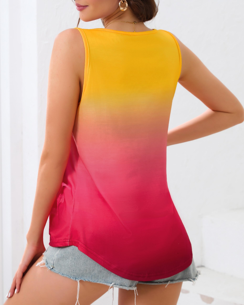 Lily Top Mujer – Blusa Túnica Sin Mangas con Pliegues y Estampado Floral