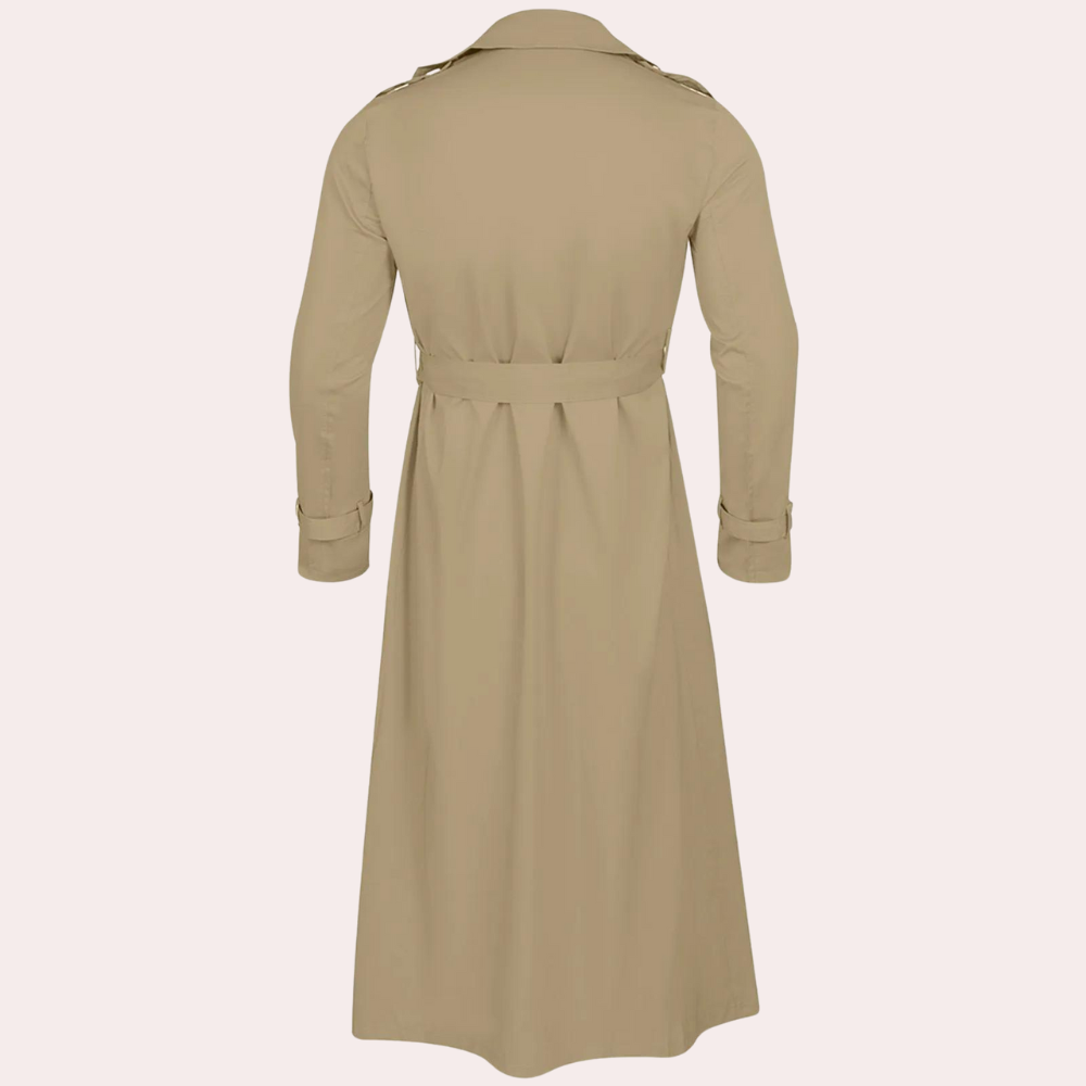 Gabriel Trench da Uomo – Cappotto Lungo Impermeabile con Design Classico Elegante