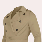 Gabriel Trench da Uomo – Cappotto Lungo Impermeabile con Design Classico Elegante