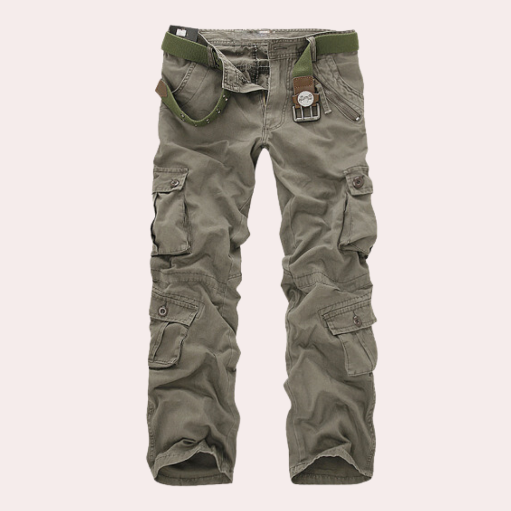 Valir Pantalón Cargo para Hombre – Pantalón Casual Streetwear Multi Bolsillos