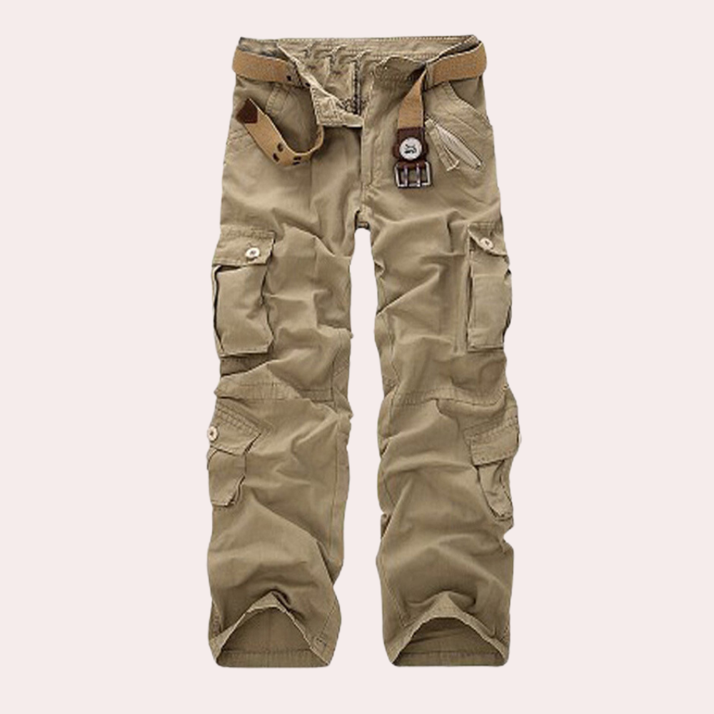 Valir Pantalón Cargo para Hombre – Pantalón Casual Streetwear Multi Bolsillos