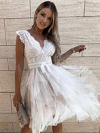 Wendy Robe Courte en Tulle pour Femme – Robe de Fête Élégante Tutu Chic