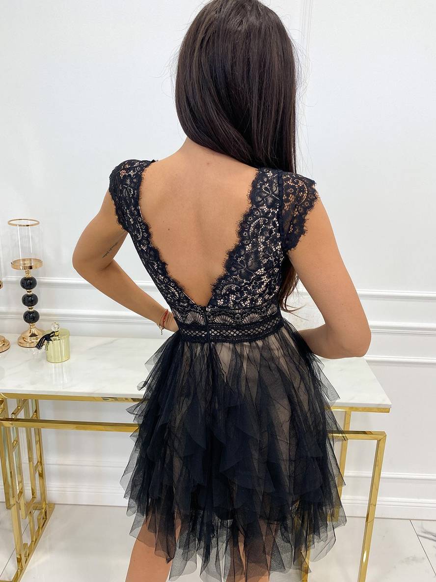 Wendy Robe Courte en Tulle pour Femme – Robe de Fête Élégante Tutu Chic