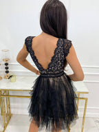 Wendy Robe Courte en Tulle pour Femme – Robe de Fête Élégante Tutu Chic