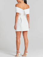 Haziel Robe patineuse pour femme – Robe élégante sans manches chic