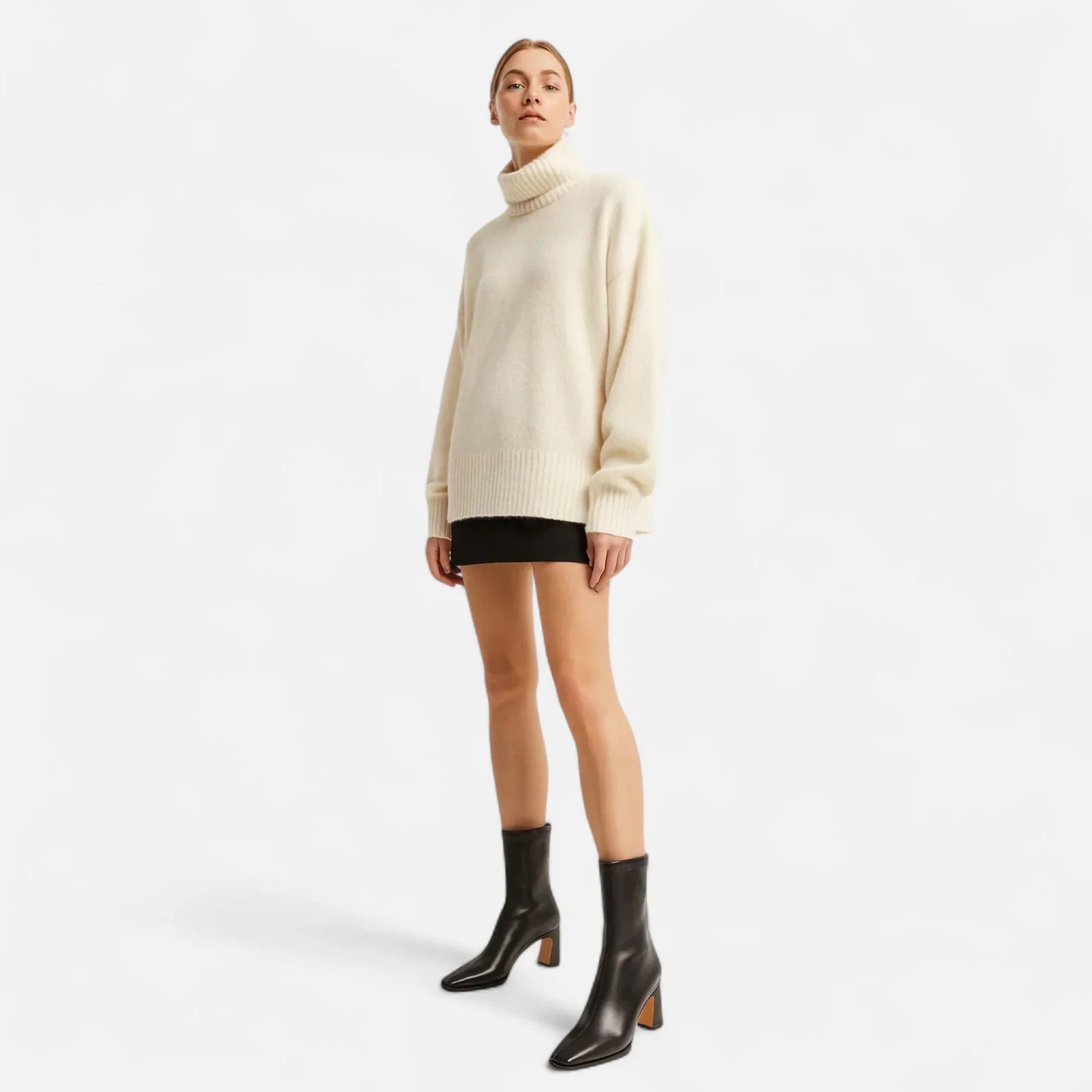 Madison Botines para Mujer – Botas Vintage Punta Cuadrada Invierno Chic
