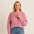 Claire Jersey de Cachemir Mujer – Suéter Elegante 100% Cachemir Suave y Cálido