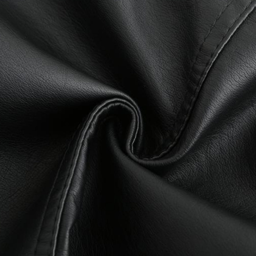 Janiyah Giacca di Pelle da Donna – Giubbotto Elegante con Cerniere Chic