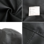 Janiyah Giacca di Pelle da Donna – Giubbotto Elegante con Cerniere Chic