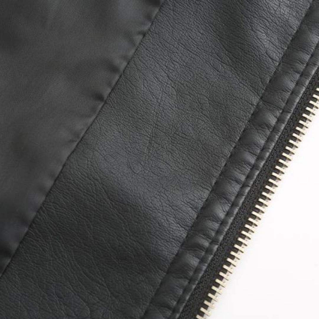 Janiyah Giacca di Pelle da Donna – Giubbotto Elegante con Cerniere Chic