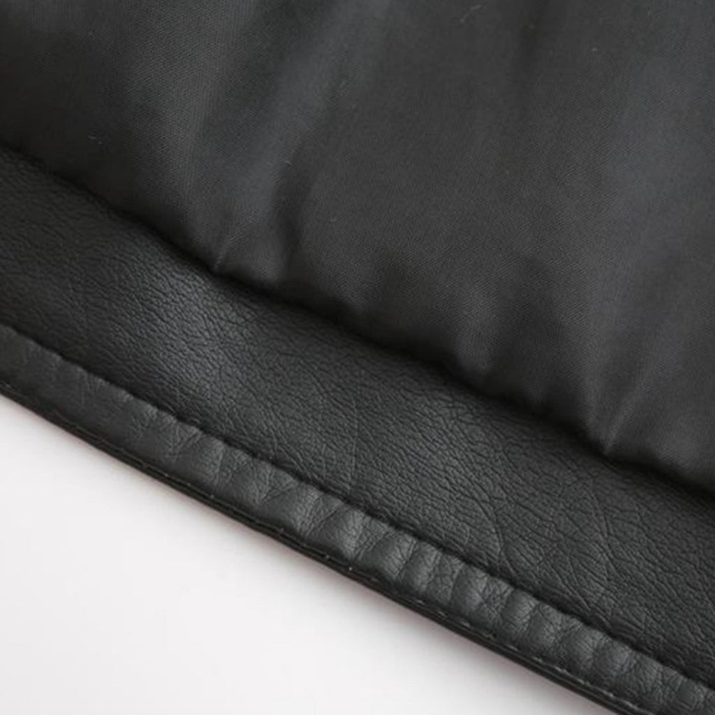 Janiyah Giacca di Pelle da Donna – Giubbotto Elegante con Cerniere Chic