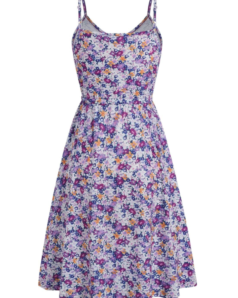 Bianca Vestido Mini Mujer – Escote en V, Tirantes Finos y Corte Fluido de Verano