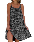 Serena Vestido Midi Floral Mujer – Tirantes Finos, Corte Suelto y Estilo Boho
