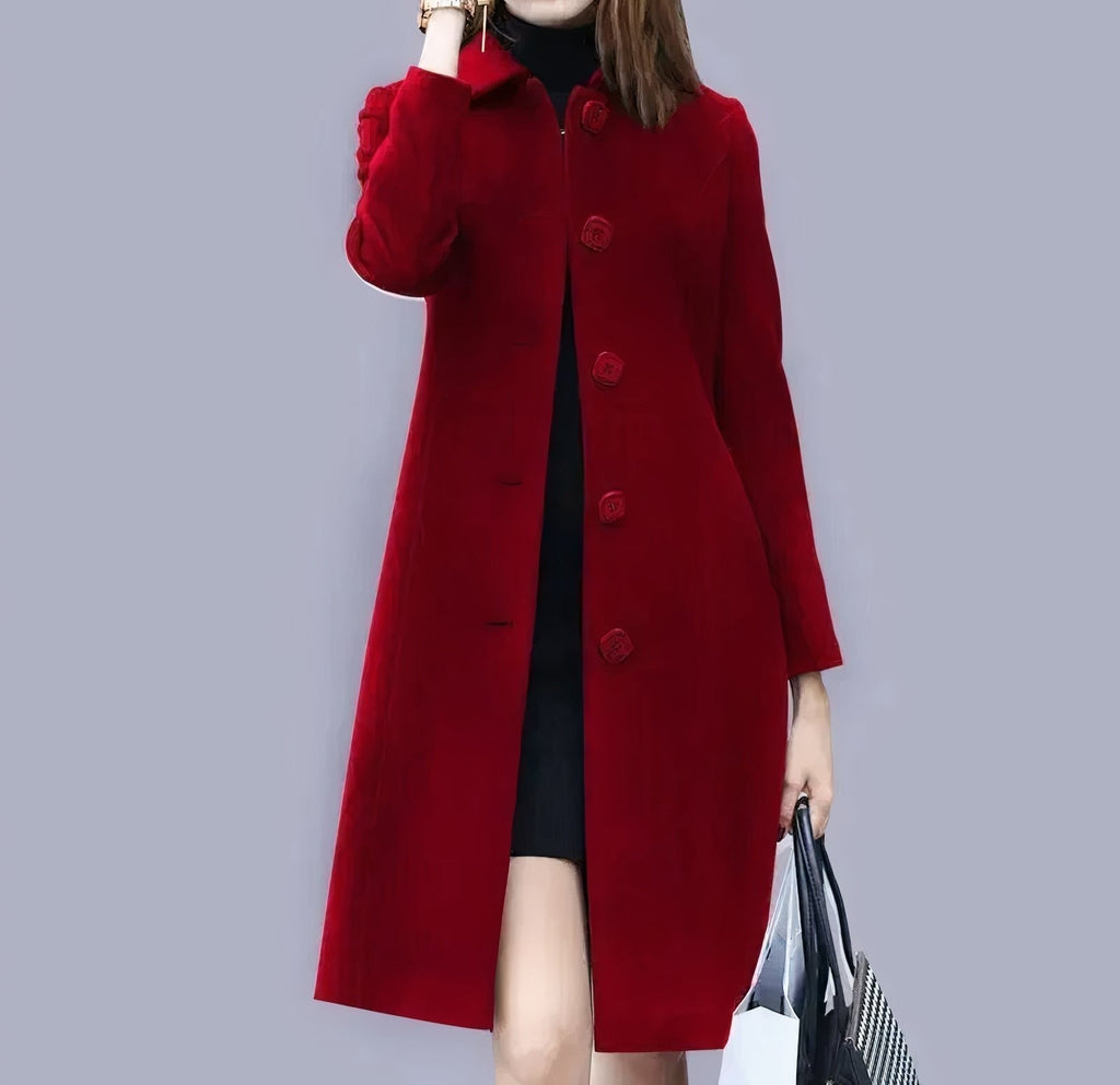 Analia manteau long pour femme – manteau élégant chic classique hiver moderne