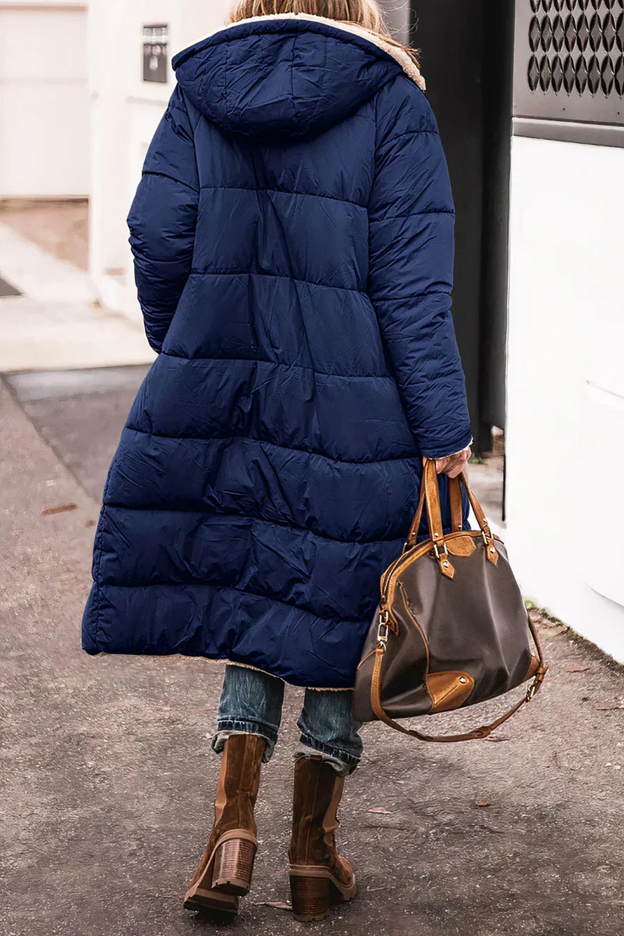 Theodora Abrigo Reversible para Mujer – Manteau Elegante Invierno Chic