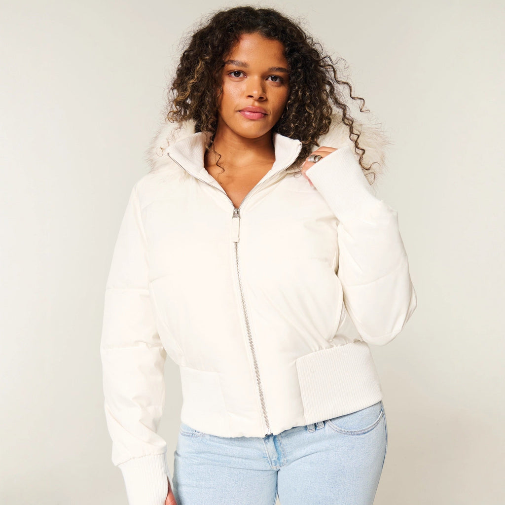 Elena Cappotto Invernale da Donna – Giacca Calda Elegante con Cappuccio