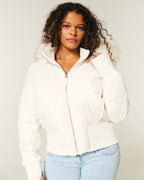 Elena Cappotto Invernale da Donna – Giacca Calda Elegante con Cappuccio