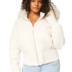 Elena Cappotto Invernale da Donna – Giacca Calda Elegante con Cappuccio
